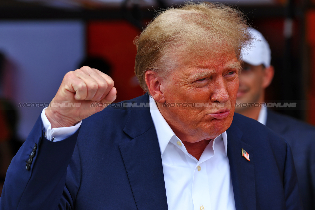 GP MIAMI, Donald Trump (USA) Politician e Businesman.

05.05.2024. Formula 1 World Championship, Rd 6, Miami Grand Prix, Miami, Florida, USA, Gara Day.

 - www.xpbimages.com, EMail: requests@xpbimages.com © Copyright: Coates / XPB Images