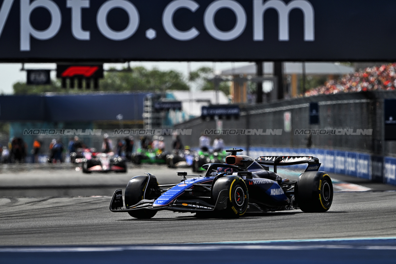 GP MIAMI, Alexander Albon (THA) Williams Racing FW46.

05.05.2024. Formula 1 World Championship, Rd 6, Miami Grand Prix, Miami, Florida, USA, Gara Day.

- www.xpbimages.com, EMail: requests@xpbimages.com © Copyright: Price / XPB Images