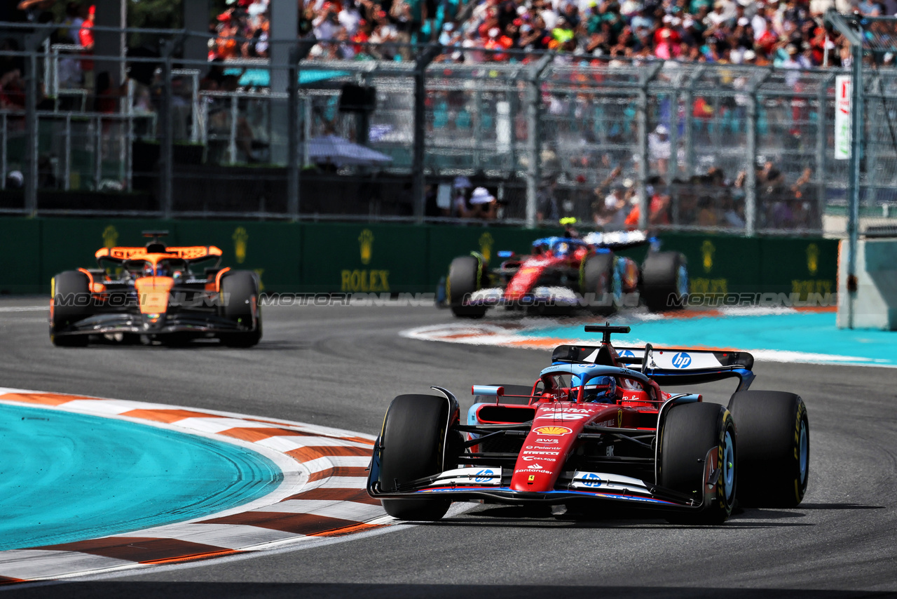 GP MIAMI, Charles Leclerc (MON) Ferrari SF-24.

05.05.2024. Formula 1 World Championship, Rd 6, Miami Grand Prix, Miami, Florida, USA, Gara Day.

- www.xpbimages.com, EMail: requests@xpbimages.com © Copyright: Moy / XPB Images