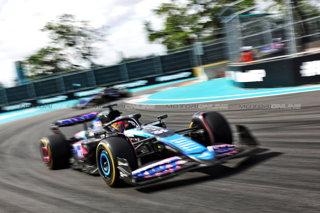 GP MIAMI, Esteban Ocon (FRA) Alpine F1 Team A524.

05.05.2024. Formula 1 World Championship, Rd 6, Miami Grand Prix, Miami, Florida, USA, Gara Day.

- www.xpbimages.com, EMail: requests@xpbimages.com © Copyright: Bearne / XPB Images