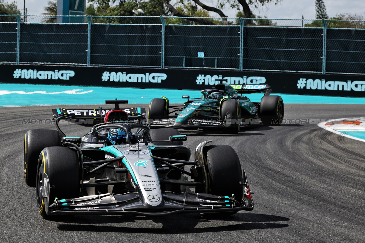 GP MIAMI, George Russell (GBR) Mercedes AMG F1 W15.

05.05.2024. Formula 1 World Championship, Rd 6, Miami Grand Prix, Miami, Florida, USA, Gara Day.

- www.xpbimages.com, EMail: requests@xpbimages.com © Copyright: Bearne / XPB Images