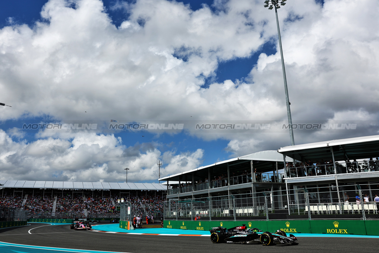 GP MIAMI, George Russell (GBR) Mercedes AMG F1 W15.

05.05.2024. Formula 1 World Championship, Rd 6, Miami Grand Prix, Miami, Florida, USA, Gara Day.

- www.xpbimages.com, EMail: requests@xpbimages.com © Copyright: Charniaux / XPB Images