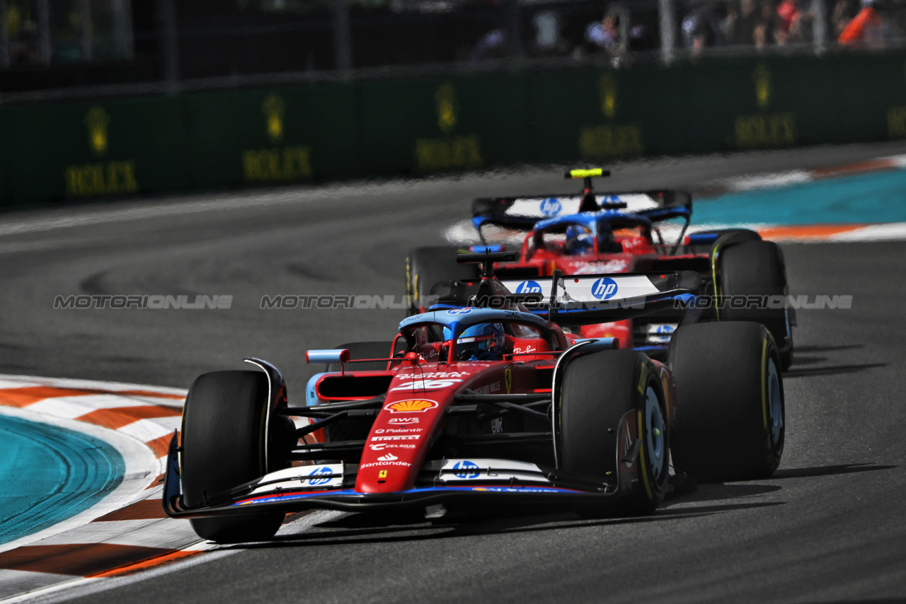 GP MIAMI, Charles Leclerc (MON) Ferrari SF-24.

05.05.2024. Formula 1 World Championship, Rd 6, Miami Grand Prix, Miami, Florida, USA, Gara Day.

- www.xpbimages.com, EMail: requests@xpbimages.com © Copyright: Price / XPB Images