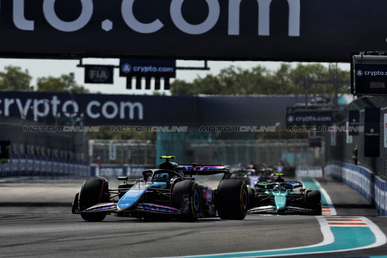 GP MIAMI, Pierre Gasly (FRA) Alpine F1 Team A524.

05.05.2024. Formula 1 World Championship, Rd 6, Miami Grand Prix, Miami, Florida, USA, Gara Day.

 - www.xpbimages.com, EMail: requests@xpbimages.com © Copyright: Staley / XPB Images