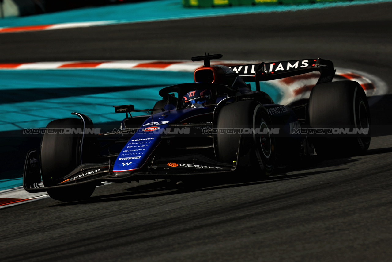 GP MIAMI, Alexander Albon (THA) Williams Racing FW46.

05.05.2024. Formula 1 World Championship, Rd 6, Miami Grand Prix, Miami, Florida, USA, Gara Day.

 - www.xpbimages.com, EMail: requests@xpbimages.com © Copyright: Staley / XPB Images