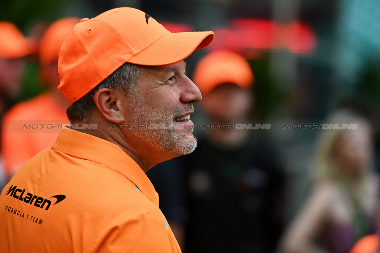 GP MIAMI, Zak Brown (USA) McLaren Executive Director.

05.05.2024. Formula 1 World Championship, Rd 6, Miami Grand Prix, Miami, Florida, USA, Gara Day.

- www.xpbimages.com, EMail: requests@xpbimages.com © Copyright: Bearne / XPB Images