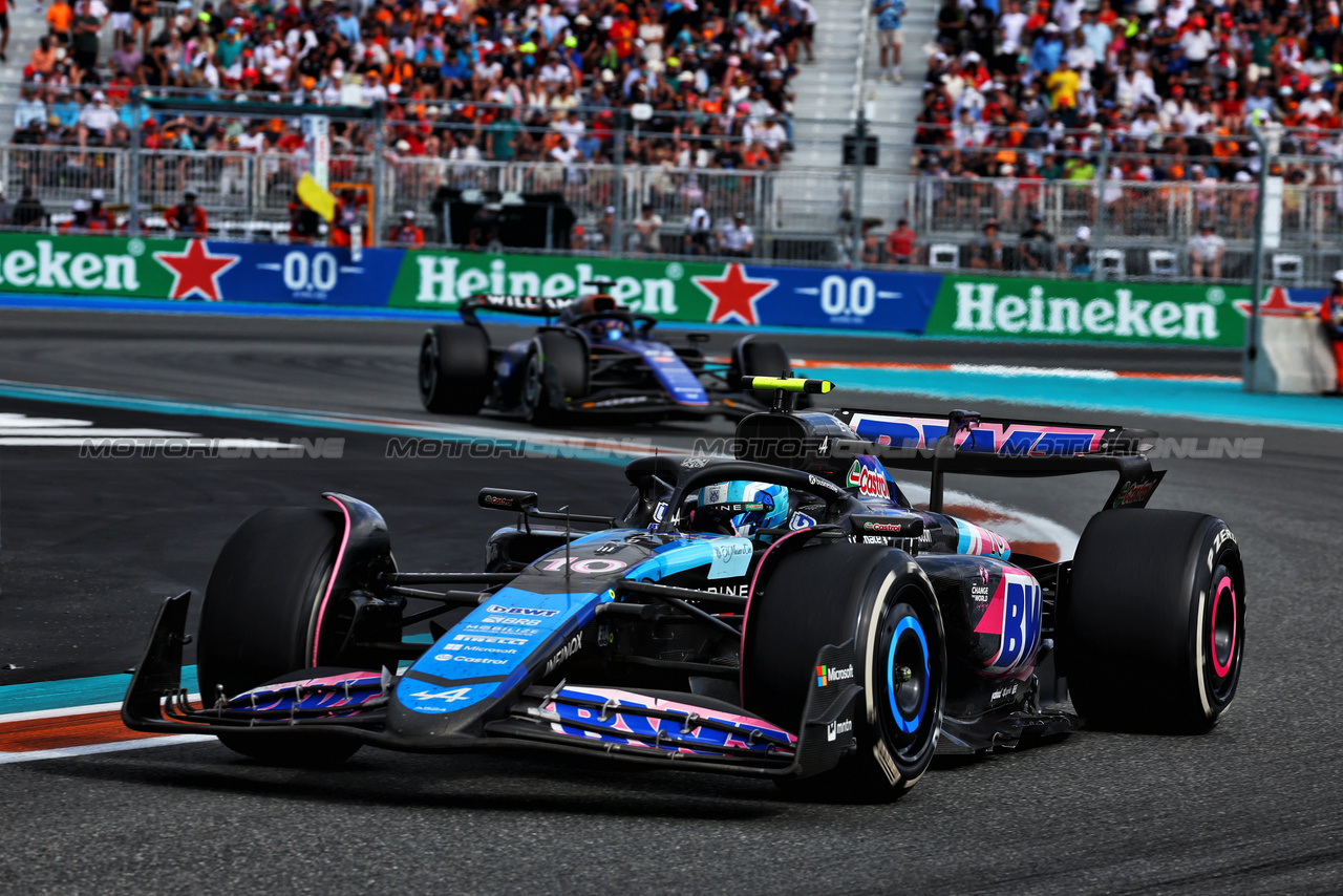 GP MIAMI, Pierre Gasly (FRA) Alpine F1 Team A524.

05.05.2024. Formula 1 World Championship, Rd 6, Miami Grand Prix, Miami, Florida, USA, Gara Day.

 - www.xpbimages.com, EMail: requests@xpbimages.com © Copyright: Coates / XPB Images