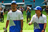 GP MIAMI, (L to R): Daniel Ricciardo (AUS) RB with team mate Yuki Tsunoda (JPN) RB.
05.05.2024. Formula 1 World Championship, Rd 6, Miami Grand Prix, Miami, Florida, USA, Gara Day.
 - www.xpbimages.com, EMail: requests@xpbimages.com © Copyright: Staley / XPB Images