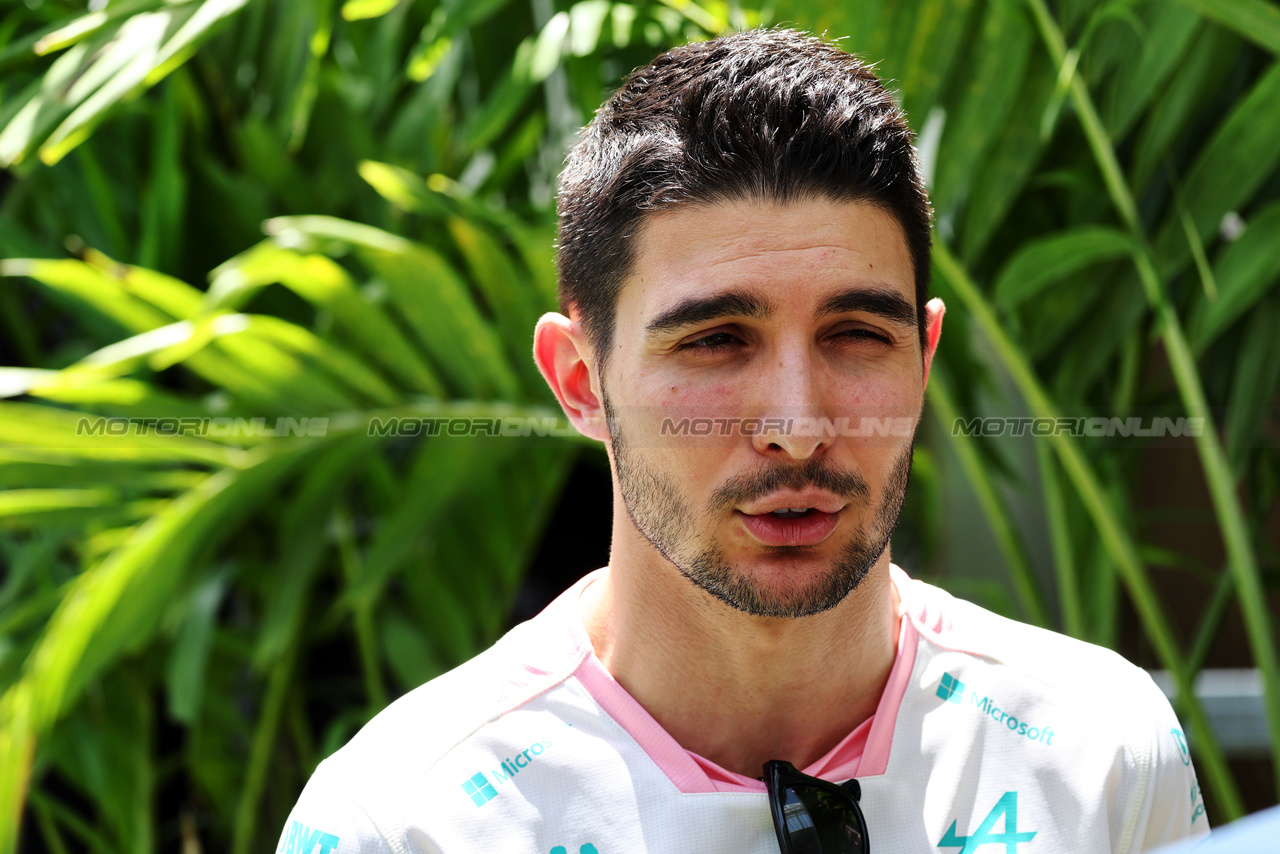 GP MIAMI, Esteban Ocon (FRA) Alpine F1 Team.

02.05.2024. Formula 1 World Championship, Rd 6, Miami Grand Prix, Miami, Florida, USA, Preparation Day.

- www.xpbimages.com, EMail: requests@xpbimages.com © Copyright: Moy / XPB Images