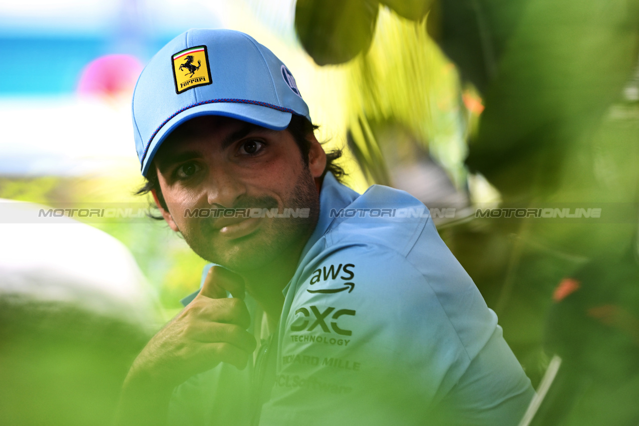 GP MIAMI, Carlos Sainz Jr (ESP) Ferrari.

02.05.2024. Formula 1 World Championship, Rd 6, Miami Grand Prix, Miami, Florida, USA, Preparation Day.

- www.xpbimages.com, EMail: requests@xpbimages.com © Copyright: Price / XPB Images