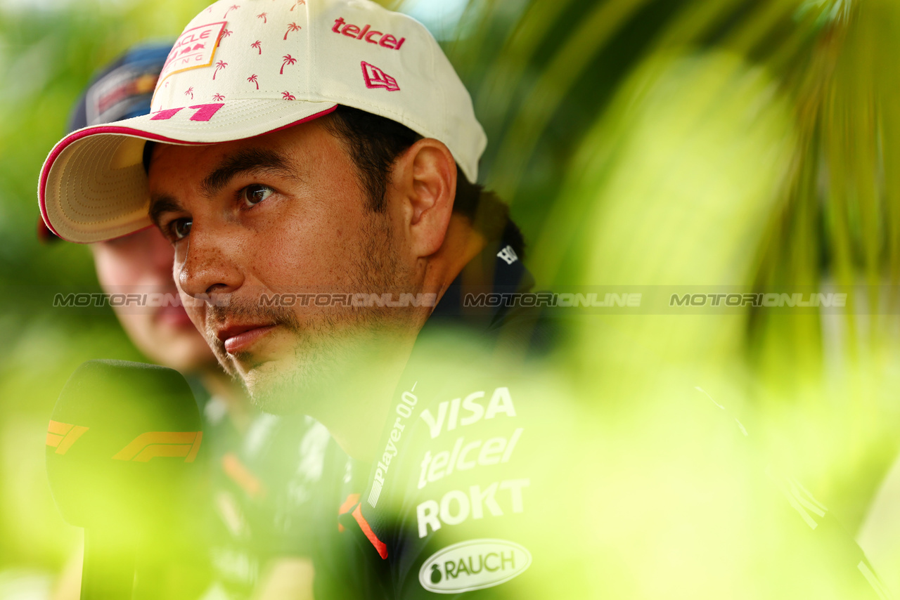 GP MIAMI, Sergio Perez (MEX) Red Bull Racing.

02.05.2024. Formula 1 World Championship, Rd 6, Miami Grand Prix, Miami, Florida, USA, Preparation Day.

 - www.xpbimages.com, EMail: requests@xpbimages.com © Copyright: Staley / XPB Images