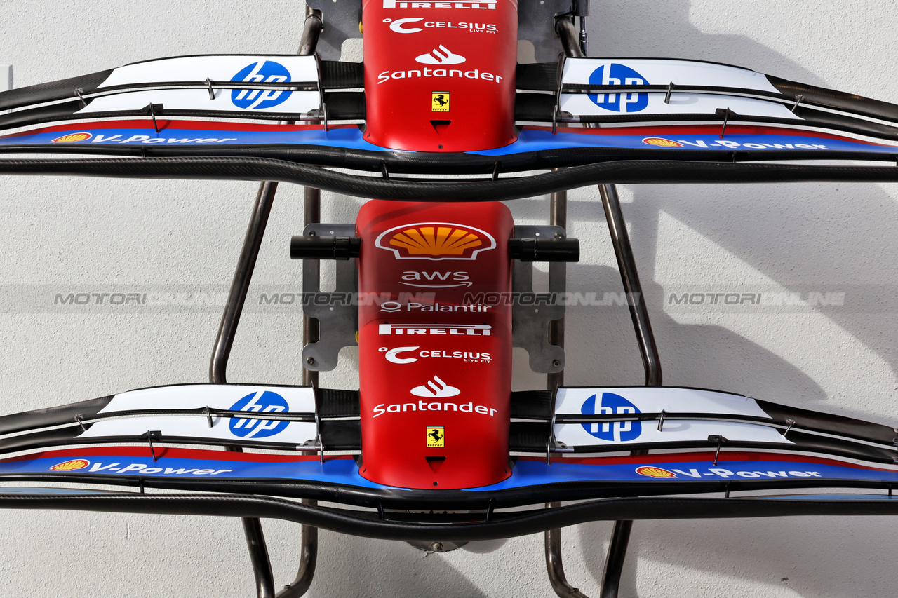 GP MIAMI, Ferrari SF-24 front wings - HP / blue livery.

02.05.2024. Formula 1 World Championship, Rd 6, Miami Grand Prix, Miami, Florida, USA, Preparation Day.

- www.xpbimages.com, EMail: requests@xpbimages.com © Copyright: Moy / XPB Images