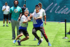 GP MIAMI, (L to R): Yuki Tsunoda (JPN) RB e Daniel Ricciardo (AUS) RB  play American football in the paddock.
02.05.2024. Formula 1 World Championship, Rd 6, Miami Grand Prix, Miami, Florida, USA, Preparation Day.
- www.xpbimages.com, EMail: requests@xpbimages.com © Copyright: Moy / XPB Images