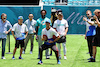 GP MIAMI, Daniel Ricciardo (AUS) RB plays American football in the paddock.
02.05.2024. Formula 1 World Championship, Rd 6, Miami Grand Prix, Miami, Florida, USA, Preparation Day.
- www.xpbimages.com, EMail: requests@xpbimages.com © Copyright: Moy / XPB Images