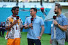 GP MIAMI, (L to R): Lawrence Barretto (GBR) Formula 1 Senior Writer Editor with Will Buxton (GBR) F1 Digital Presenter e James Hinchcliffe (CDN) IndyCar Driver.
02.05.2024. Formula 1 World Championship, Rd 6, Miami Grand Prix, Miami, Florida, USA, Preparation Day.
 - www.xpbimages.com, EMail: requests@xpbimages.com © Copyright: Staley / XPB Images