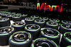 GP MIAMI, atmósfera del paddock: neumáticos Pirelli de lluvia. 02.05.2024. Campeonato Mundial de Fórmula 1, Ronda 6, Gran Premio de Miami, Miami, Florida, EE. UU., Día de preparación - www.xpbimages.com, correo electrónico: request@xpbimages.com © Copyright: Moy / XPB Images.