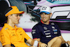 GP MIAMI, (L to R): Oscar Piastri (AUS) McLaren e Logan Sargeant (USA) Williams Racing in the FIA Press Conference.
02.05.2024. Formula 1 World Championship, Rd 6, Miami Grand Prix, Miami, Florida, USA, Preparation Day.
- www.xpbimages.com, EMail: requests@xpbimages.com © Copyright: Bearne / XPB Images