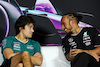 GP MIAMI, (L to R): Lance Stroll (CDN) Aston Martin F1 Team e Lewis Hamilton (GBR) Mercedes AMG F1 in the FIA Press Conference.
02.05.2024. Formula 1 World Championship, Rd 6, Miami Grand Prix, Miami, Florida, USA, Preparation Day.
- www.xpbimages.com, EMail: requests@xpbimages.com © Copyright: Bearne / XPB Images