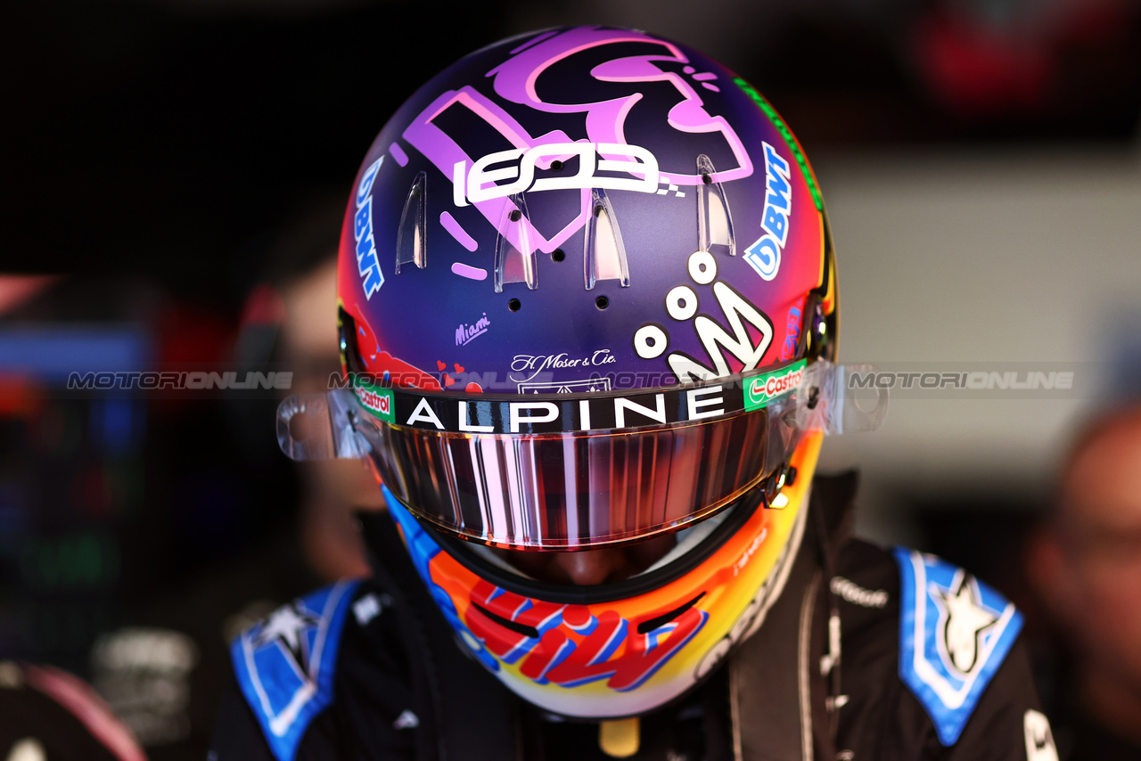 GP MIAMI, Esteban Ocon (FRA) Alpine F1 Team.

04.05.2024. Formula 1 World Championship, Rd 6, Miami Grand Prix, Miami, Florida, USA, Sprint e Qualifiche Day.

- www.xpbimages.com, EMail: requests@xpbimages.com © Copyright: Charniaux / XPB Images