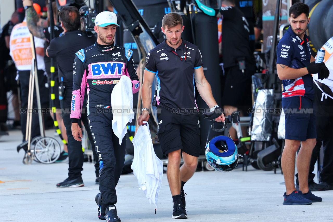 GP MIAMI, Pierre Gasly (FRA) Alpine F1 Team.

04.05.2024. Formula 1 World Championship, Rd 6, Miami Grand Prix, Miami, Florida, USA, Sprint e Qualifiche Day.

- www.xpbimages.com, EMail: requests@xpbimages.com © Copyright: Charniaux / XPB Images