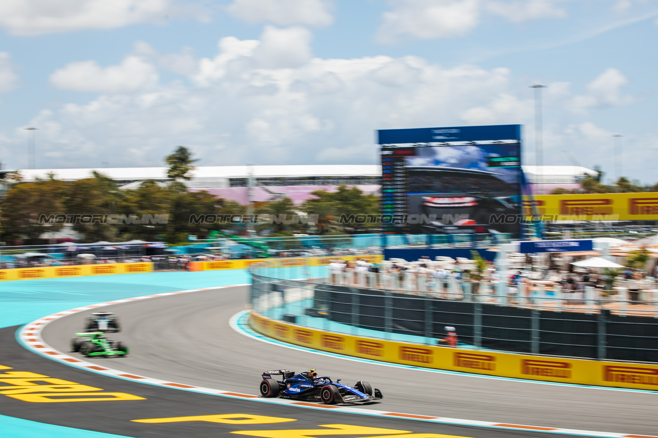 GP MIAMI, Logan Sargeant (USA) Williams Racing FW46.

04.05.2024. Formula 1 World Championship, Rd 6, Miami Grand Prix, Miami, Florida, USA, Sprint e Qualifiche Day.

- www.xpbimages.com, EMail: requests@xpbimages.com © Copyright: Bearne / XPB Images