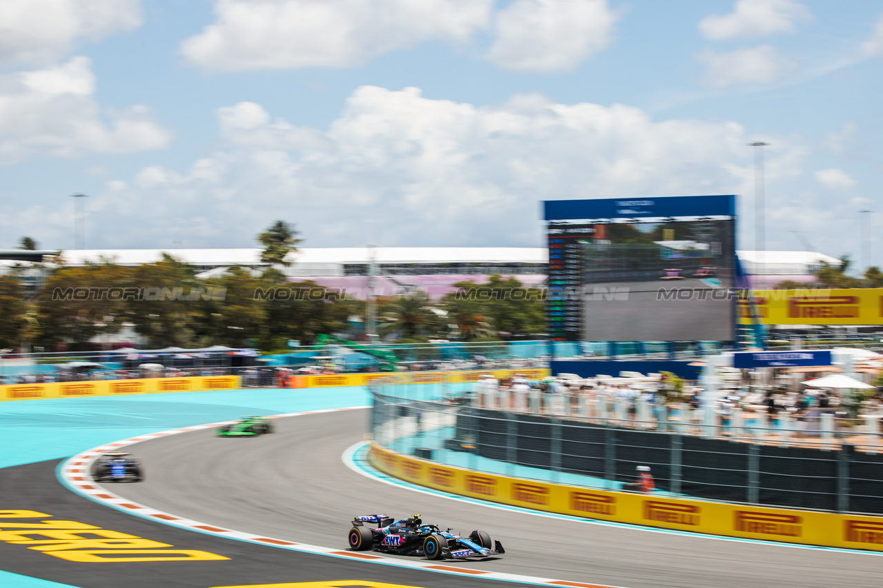 GP MIAMI, Pierre Gasly (FRA) Alpine F1 Team A524.

04.05.2024. Formula 1 World Championship, Rd 6, Miami Grand Prix, Miami, Florida, USA, Sprint e Qualifiche Day.

- www.xpbimages.com, EMail: requests@xpbimages.com © Copyright: Bearne / XPB Images