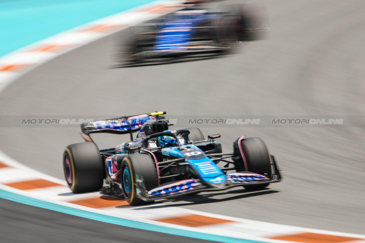 GP MIAMI, Pierre Gasly (FRA) Alpine F1 Team A524.

04.05.2024. Formula 1 World Championship, Rd 6, Miami Grand Prix, Miami, Florida, USA, Sprint e Qualifiche Day.

- www.xpbimages.com, EMail: requests@xpbimages.com © Copyright: Bearne / XPB Images