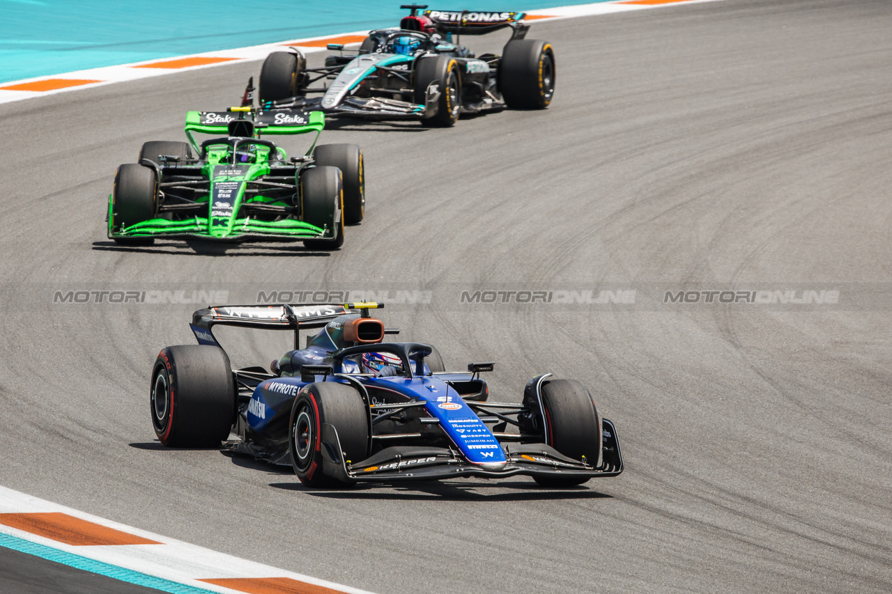 GP MIAMI, Logan Sargeant (USA) Williams Racing FW46.



04.05.2024. Formula 1 World Championship, Rd 6, Miami Grand Prix, Miami, Florida, USA, Sprint e Qualifiche Day.

- www.xpbimages.com, EMail: requests@xpbimages.com © Copyright: Bearne / XPB Images