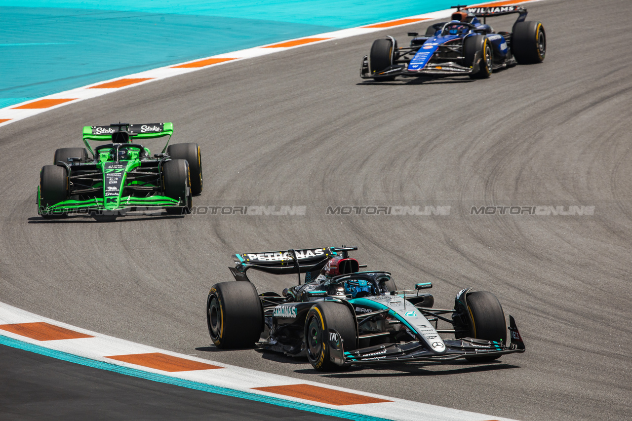 GP MIAMI, George Russell (GBR) Mercedes AMG F1 W15.

04.05.2024. Formula 1 World Championship, Rd 6, Miami Grand Prix, Miami, Florida, USA, Sprint e Qualifiche Day.

- www.xpbimages.com, EMail: requests@xpbimages.com © Copyright: Bearne / XPB Images