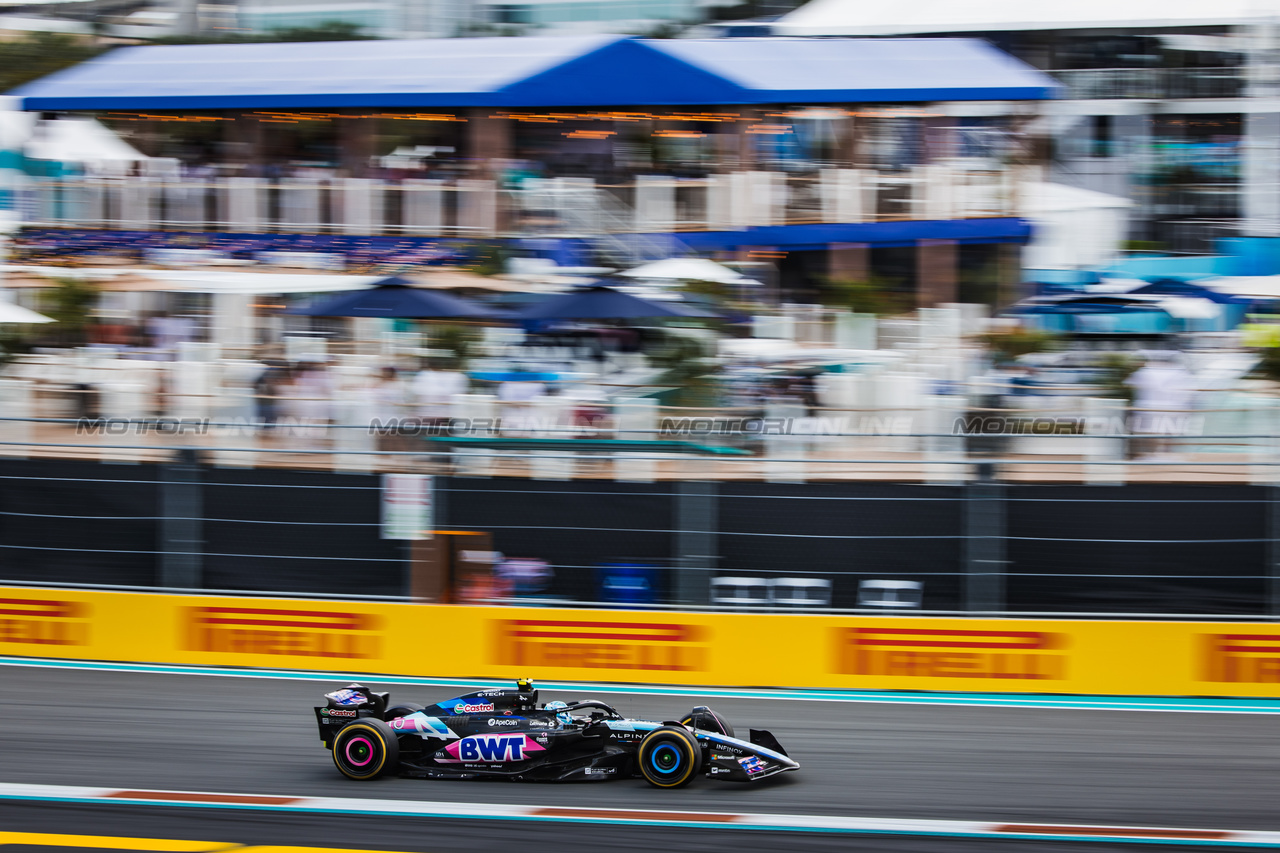 GP MIAMI, Pierre Gasly (FRA) Alpine F1 Team A524.

04.05.2024. Formula 1 World Championship, Rd 6, Miami Grand Prix, Miami, Florida, USA, Sprint e Qualifiche Day.

- www.xpbimages.com, EMail: requests@xpbimages.com © Copyright: Bearne / XPB Images