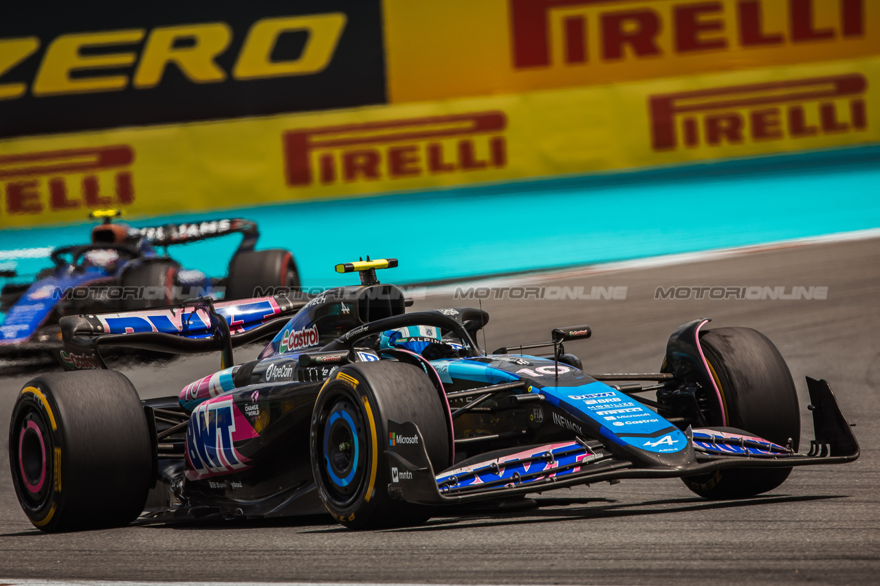 GP MIAMI, Pierre Gasly (FRA) Alpine F1 Team A524.

04.05.2024. Formula 1 World Championship, Rd 6, Miami Grand Prix, Miami, Florida, USA, Sprint e Qualifiche Day.

- www.xpbimages.com, EMail: requests@xpbimages.com © Copyright: Bearne / XPB Images