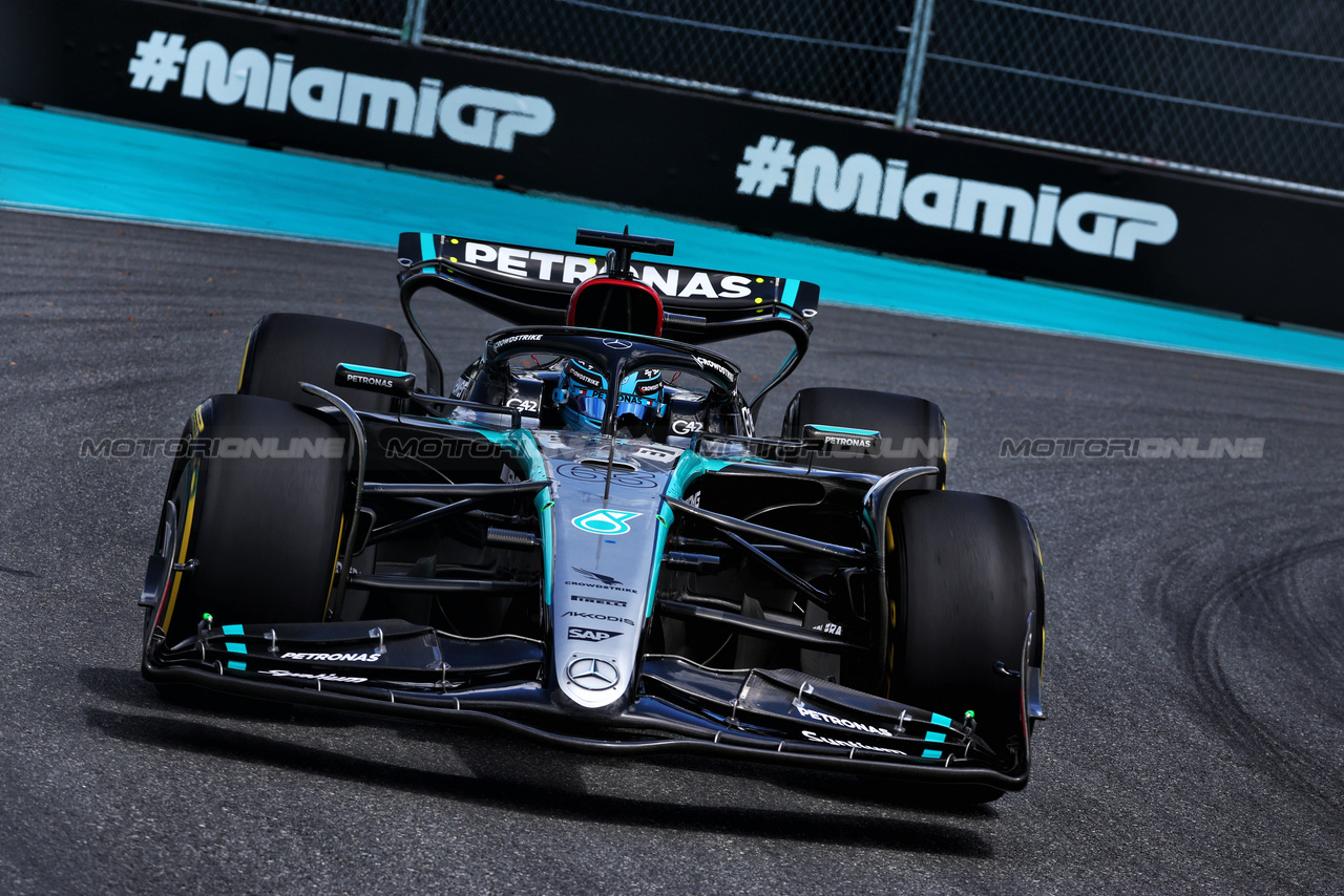 GP MIAMI, George Russell (GBR) Mercedes AMG F1 W15.

04.05.2024. Formula 1 World Championship, Rd 6, Miami Grand Prix, Miami, Florida, USA, Sprint e Qualifiche Day.

 - www.xpbimages.com, EMail: requests@xpbimages.com © Copyright: Coates / XPB Images