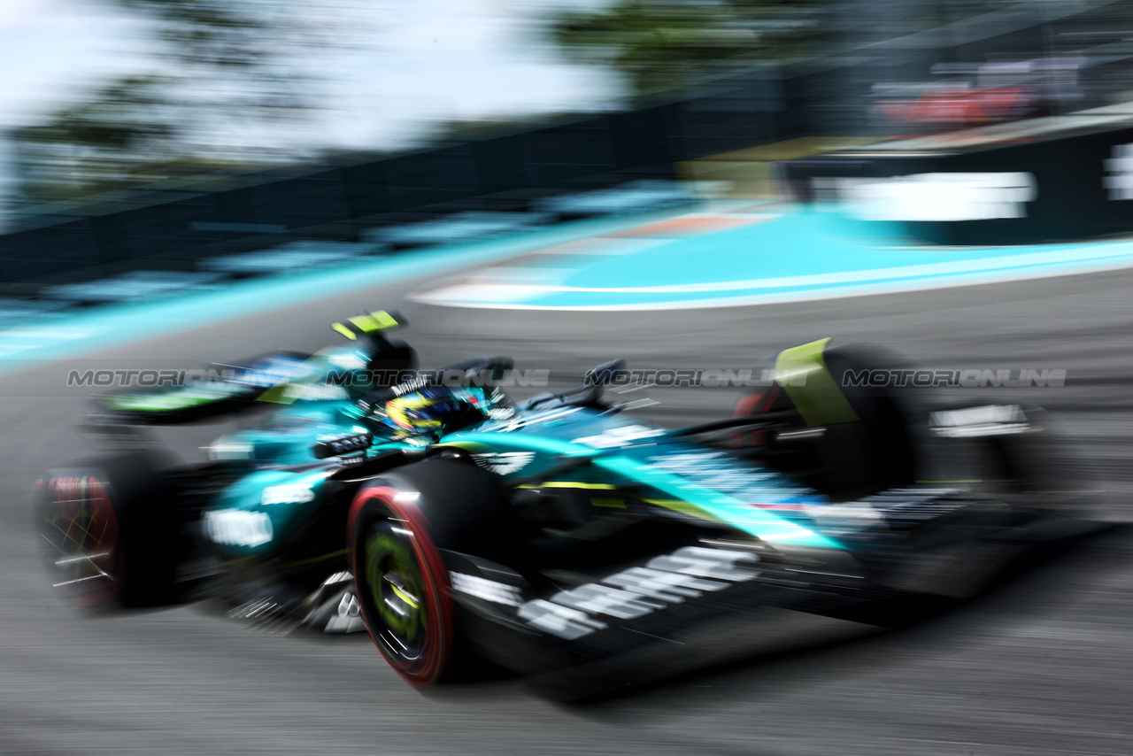 GP MIAMI, Fernando Alonso (ESP) Aston Martin F1 Team AMR24.

04.05.2024. Formula 1 World Championship, Rd 6, Miami Grand Prix, Miami, Florida, USA, Sprint e Qualifiche Day.

 - www.xpbimages.com, EMail: requests@xpbimages.com © Copyright: Staley / XPB Images