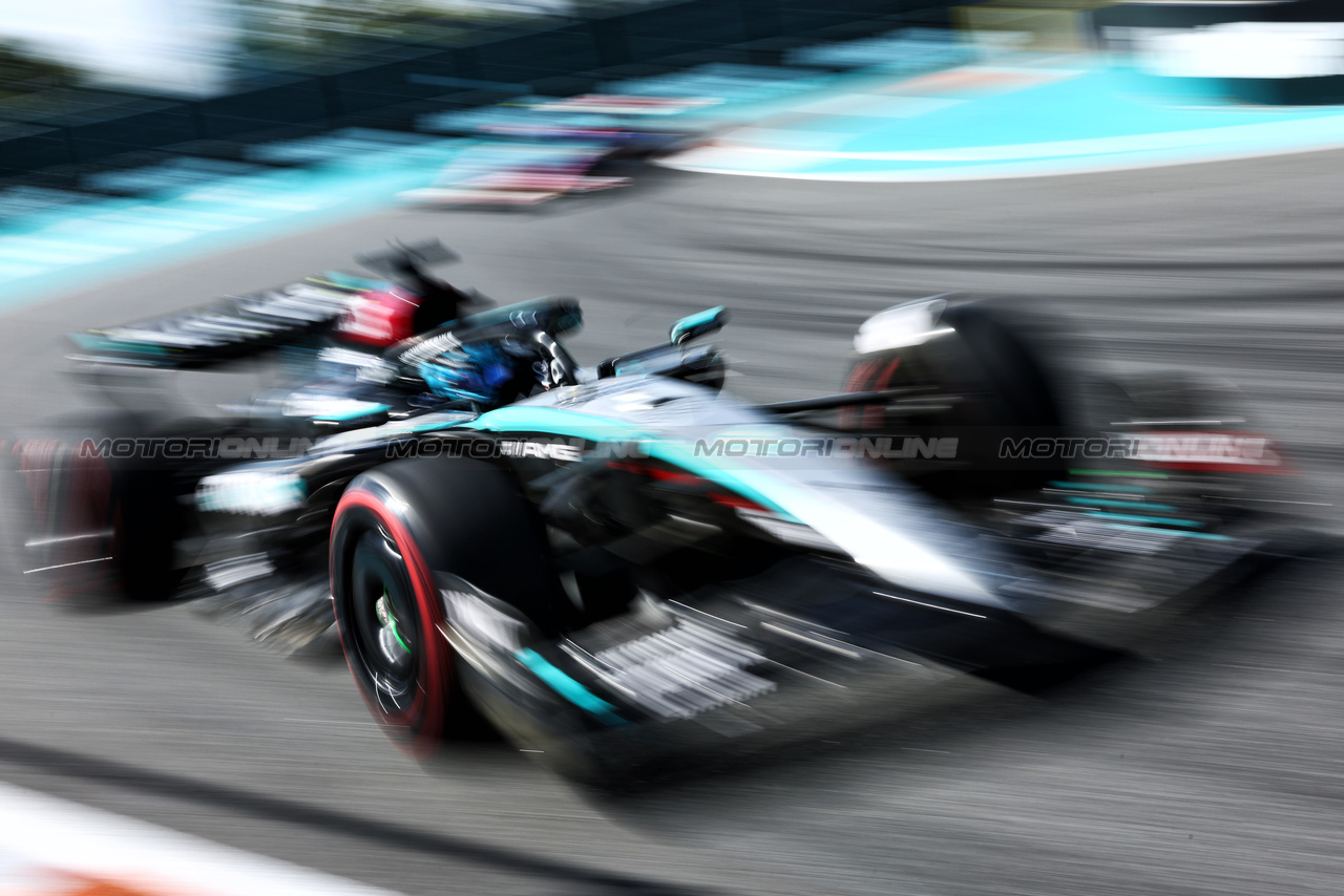 GP MIAMI, George Russell (GBR) Mercedes AMG F1 W15.

04.05.2024. Formula 1 World Championship, Rd 6, Miami Grand Prix, Miami, Florida, USA, Sprint e Qualifiche Day.

 - www.xpbimages.com, EMail: requests@xpbimages.com © Copyright: Staley / XPB Images