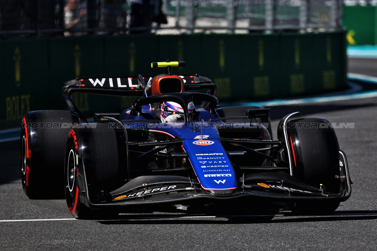 GP MIAMI, Logan Sargeant (USA) Williams Racing FW46.

04.05.2024. Formula 1 World Championship, Rd 6, Miami Grand Prix, Miami, Florida, USA, Sprint e Qualifiche Day.

- www.xpbimages.com, EMail: requests@xpbimages.com © Copyright: Moy / XPB Images