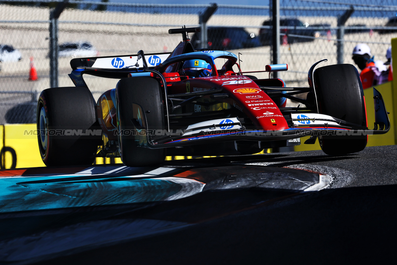 GP MIAMI, Charles Leclerc (MON) Ferrari SF-24.

04.05.2024. Formula 1 World Championship, Rd 6, Miami Grand Prix, Miami, Florida, USA, Sprint e Qualifiche Day.

 - www.xpbimages.com, EMail: requests@xpbimages.com © Copyright: Coates / XPB Images