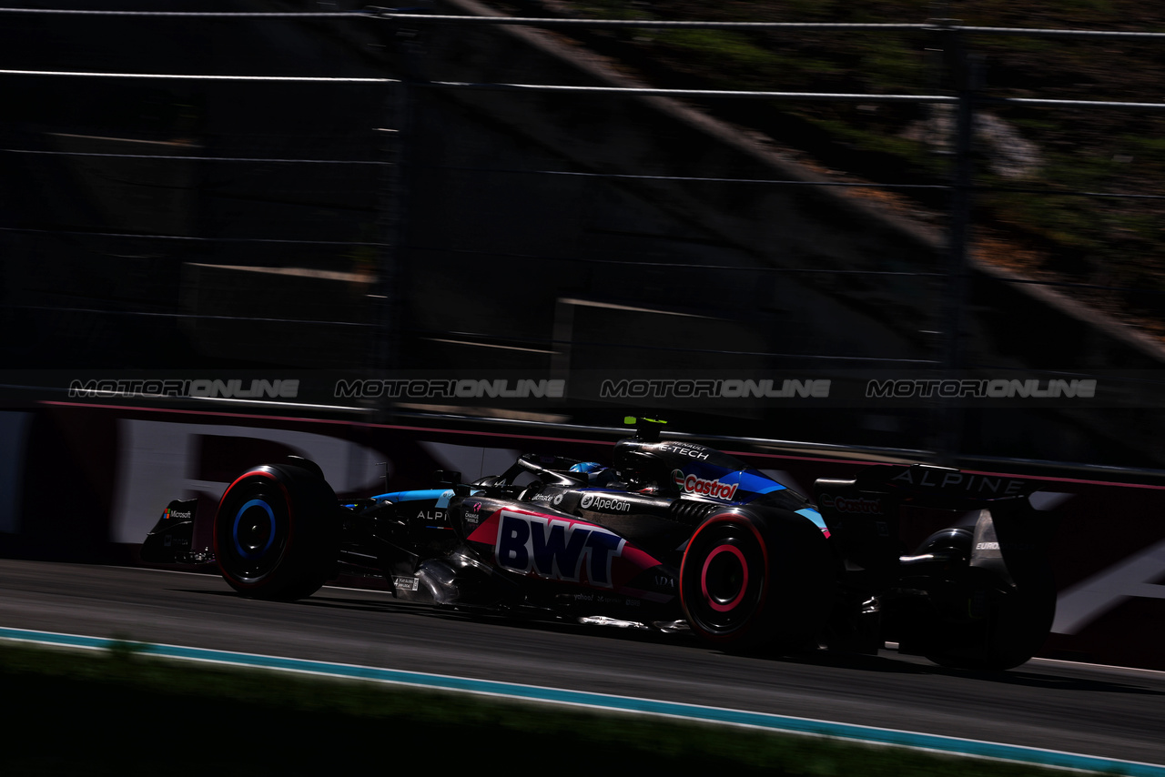 GP MIAMI, Pierre Gasly (FRA) Alpine F1 Team A524.

04.05.2024. Formula 1 World Championship, Rd 6, Miami Grand Prix, Miami, Florida, USA, Sprint e Qualifiche Day.

 - www.xpbimages.com, EMail: requests@xpbimages.com © Copyright: Coates / XPB Images