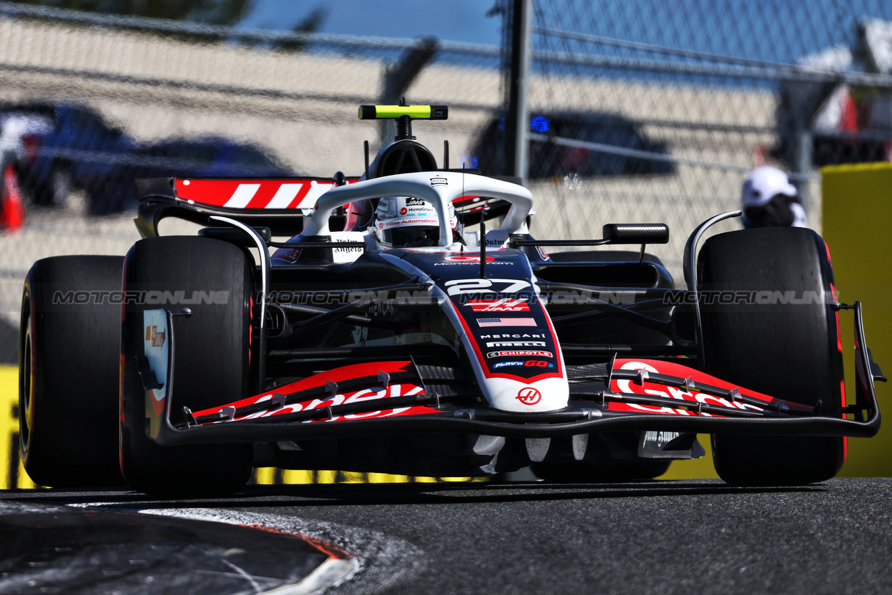 GP MIAMI, Nico Hulkenberg (GER) Haas VF-24.

04.05.2024. Formula 1 World Championship, Rd 6, Miami Grand Prix, Miami, Florida, USA, Sprint e Qualifiche Day.

 - www.xpbimages.com, EMail: requests@xpbimages.com © Copyright: Coates / XPB Images