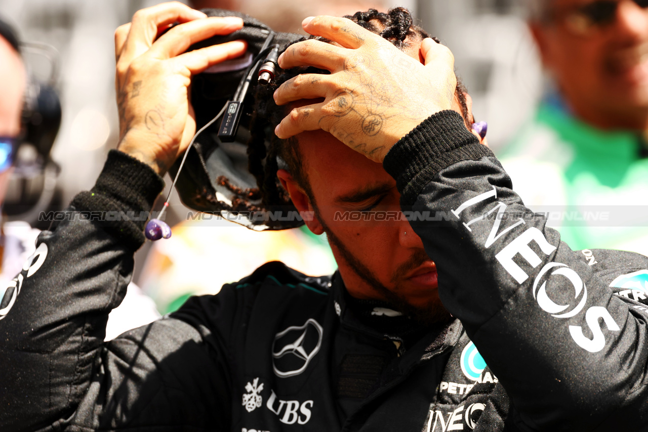 GP MIAMI, Lewis Hamilton (GBR) Mercedes AMG F1 on the grid.

04.05.2024. Formula 1 World Championship, Rd 6, Miami Grand Prix, Miami, Florida, USA, Sprint e Qualifiche Day.

 - www.xpbimages.com, EMail: requests@xpbimages.com © Copyright: Coates / XPB Images