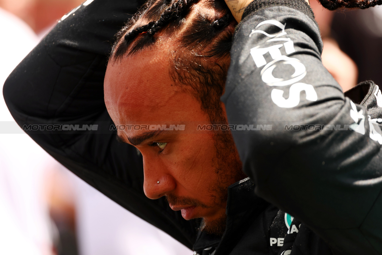 GP MIAMI, Lewis Hamilton (GBR) Mercedes AMG F1 on the grid.

04.05.2024. Formula 1 World Championship, Rd 6, Miami Grand Prix, Miami, Florida, USA, Sprint e Qualifiche Day.

 - www.xpbimages.com, EMail: requests@xpbimages.com © Copyright: Coates / XPB Images