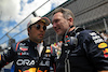 GP MIAMI, (L to R): Sergio Perez (MEX) Red Bull Racing with Christian Horner (GBR) Red Bull Racing Team Principal on the grid.
04.05.2024. Formula 1 World Championship, Rd 6, Miami Grand Prix, Miami, Florida, USA, Sprint e Qualifiche Day.
- www.xpbimages.com, EMail: requests@xpbimages.com © Copyright: Price / XPB Images