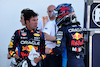 GP MIAMI, (L to R): Sergio Perez (MEX) Red Bull Racing with team mate Max Verstappen (NLD) Red Bull Racing in qualifying parc ferme.
04.05.2024. Formula 1 World Championship, Rd 6, Miami Grand Prix, Miami, Florida, USA, Sprint e Qualifiche Day.
- www.xpbimages.com, EMail: requests@xpbimages.com © Copyright: Moy / XPB Images