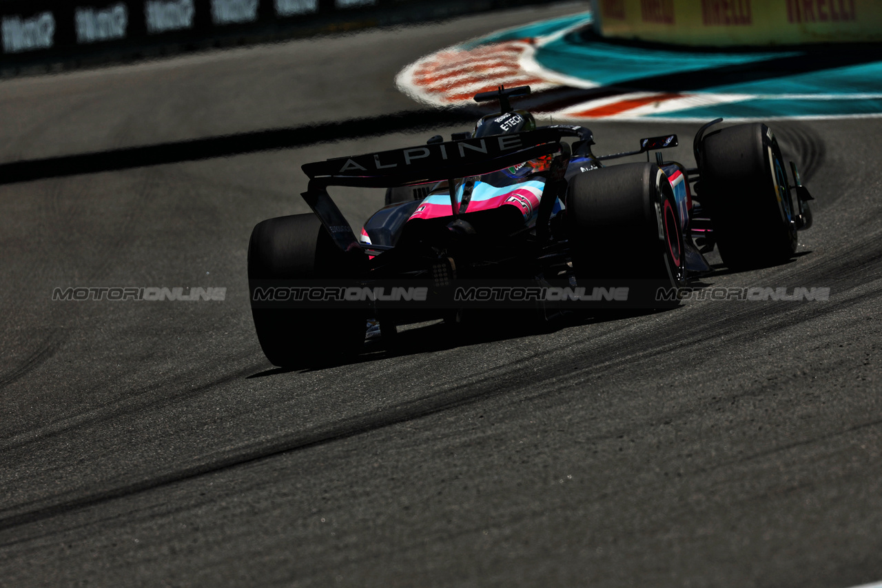GP MIAMI, Esteban Ocon (FRA) Alpine F1 Team A524.

03.05.2024. Formula 1 World Championship, Rd 6, Miami Grand Prix, Miami, Florida, USA, Sprint Qualifiche Day.

 - www.xpbimages.com, EMail: requests@xpbimages.com © Copyright: Staley / XPB Images
