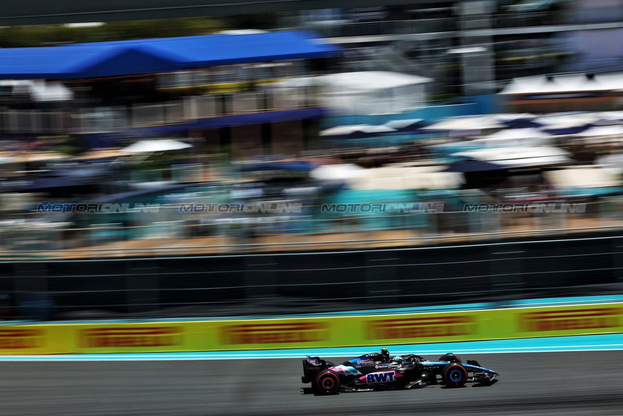 GP MIAMI, Pierre Gasly (FRA) Alpine F1 Team A524.

03.05.2024. Formula 1 World Championship, Rd 6, Miami Grand Prix, Miami, Florida, USA, Sprint Qualifiche Day.

 - www.xpbimages.com, EMail: requests@xpbimages.com © Copyright: Staley / XPB Images