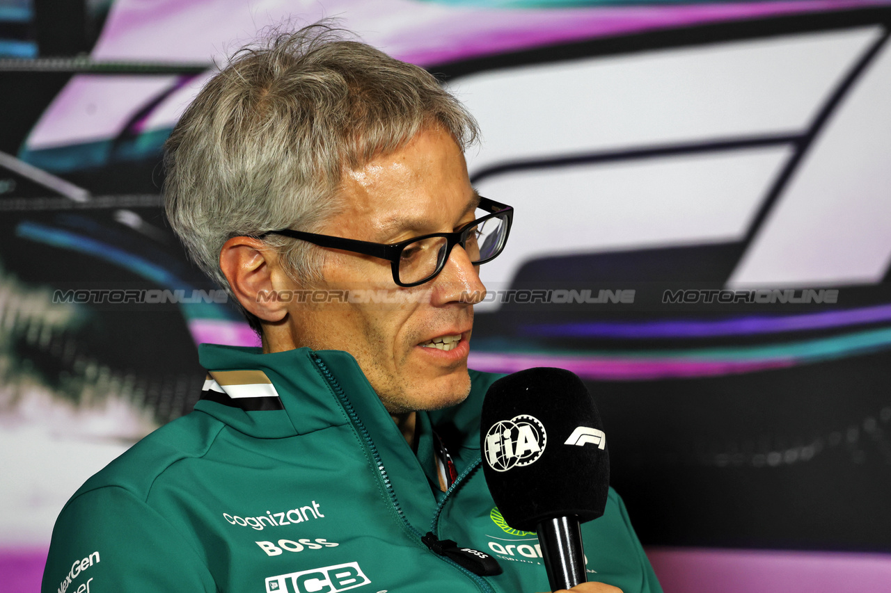 GP MIAMI, Mike Krack (LUX) Aston Martin F1 Team, Team Principal in the FIA Press Conference.

03.05.2024. Formula 1 World Championship, Rd 6, Miami Grand Prix, Miami, Florida, USA, Sprint Qualifiche Day.

- www.xpbimages.com, EMail: requests@xpbimages.com © Copyright: Bearne / XPB Images