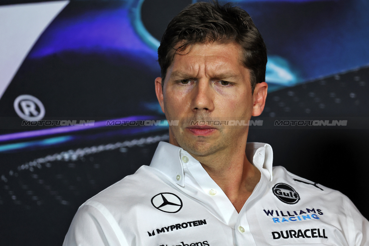 GP MIAMI, James Vowles (GBR) Williams Racing Team Principal in the FIA Press Conference.

03.05.2024. Formula 1 World Championship, Rd 6, Miami Grand Prix, Miami, Florida, USA, Sprint Qualifiche Day.

- www.xpbimages.com, EMail: requests@xpbimages.com © Copyright: Bearne / XPB Images