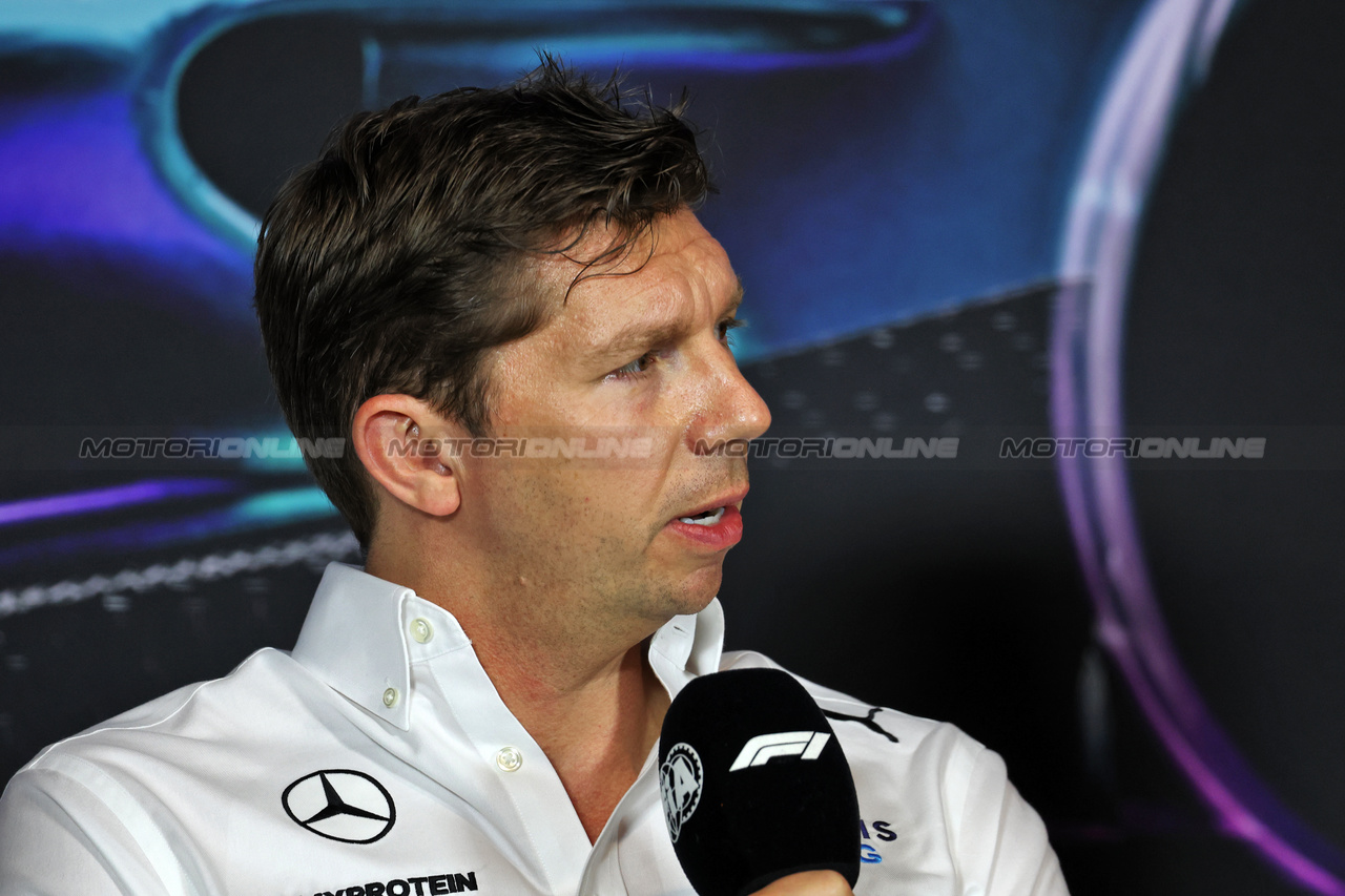 GP MIAMI, James Vowles (GBR) Williams Racing Team Principal in the FIA Press Conference.

03.05.2024. Formula 1 World Championship, Rd 6, Miami Grand Prix, Miami, Florida, USA, Sprint Qualifiche Day.

- www.xpbimages.com, EMail: requests@xpbimages.com © Copyright: Bearne / XPB Images