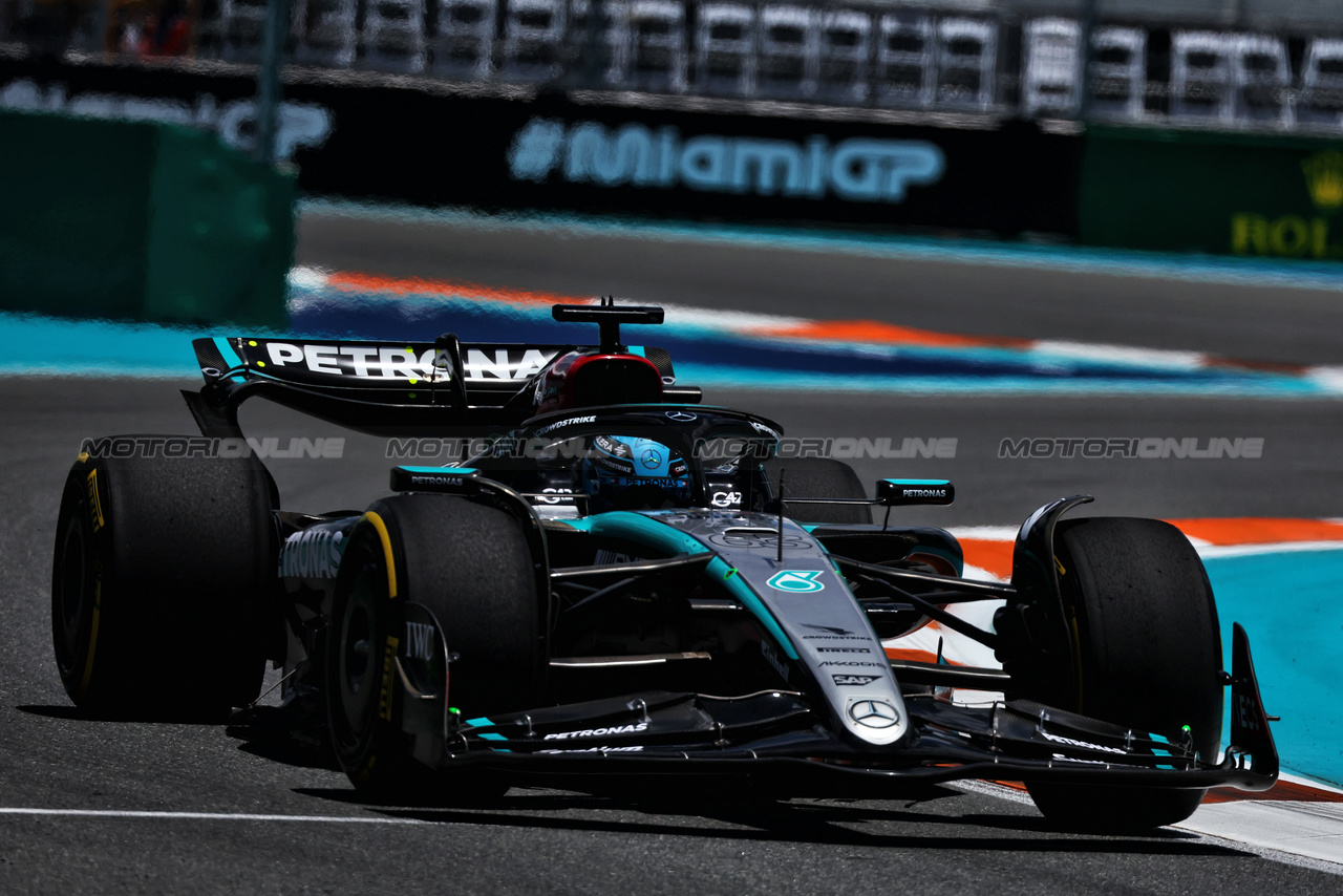 GP MIAMI, George Russell (GBR) Mercedes AMG F1 W15.

03.05.2024. Formula 1 World Championship, Rd 6, Miami Grand Prix, Miami, Florida, USA, Sprint Qualifiche Day.

 - www.xpbimages.com, EMail: requests@xpbimages.com © Copyright: Coates / XPB Images
