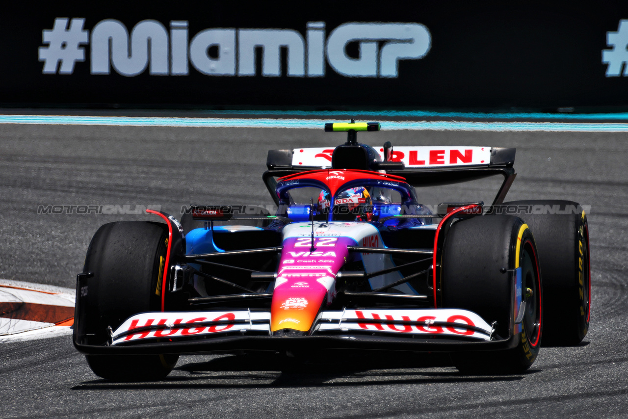GP MIAMI, Yuki Tsunoda (JPN) RB VCARB 01.

03.05.2024. Formula 1 World Championship, Rd 6, Miami Grand Prix, Miami, Florida, USA, Sprint Qualifiche Day.

 - www.xpbimages.com, EMail: requests@xpbimages.com © Copyright: Coates / XPB Images