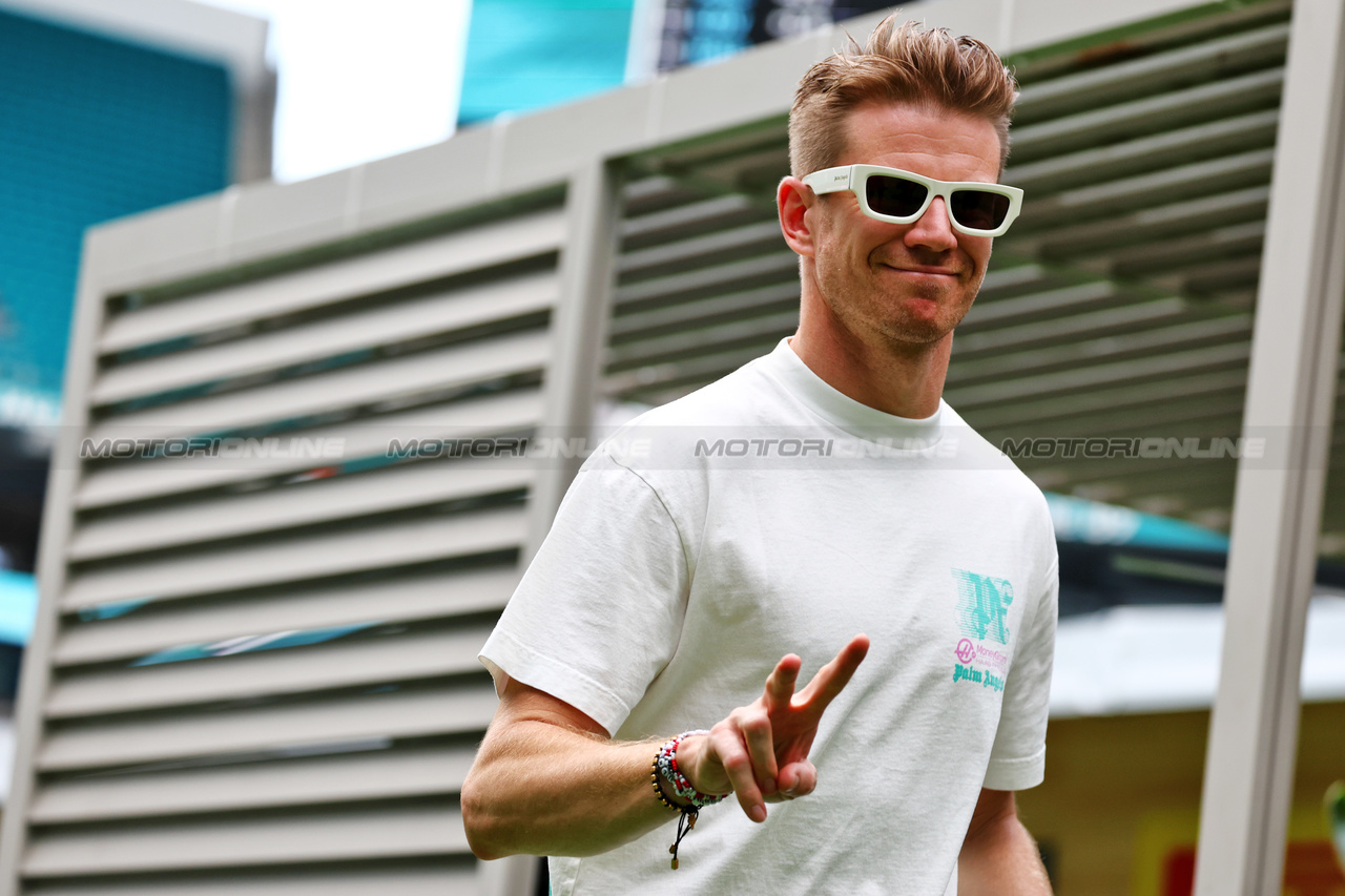 GP MIAMI, Nico Hulkenberg (GER) Haas F1 Team.

03.05.2024. Formula 1 World Championship, Rd 6, Miami Grand Prix, Miami, Florida, USA, Sprint Qualifiche Day.

 - www.xpbimages.com, EMail: requests@xpbimages.com © Copyright: Coates / XPB Images